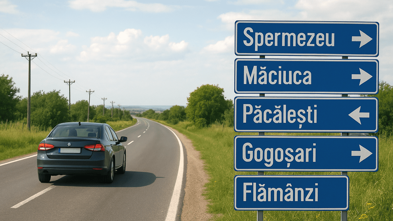 Care sunt cele mai ciudate sate din România și poveștile lor. FOTO: imagine generată cu inteligența artificială