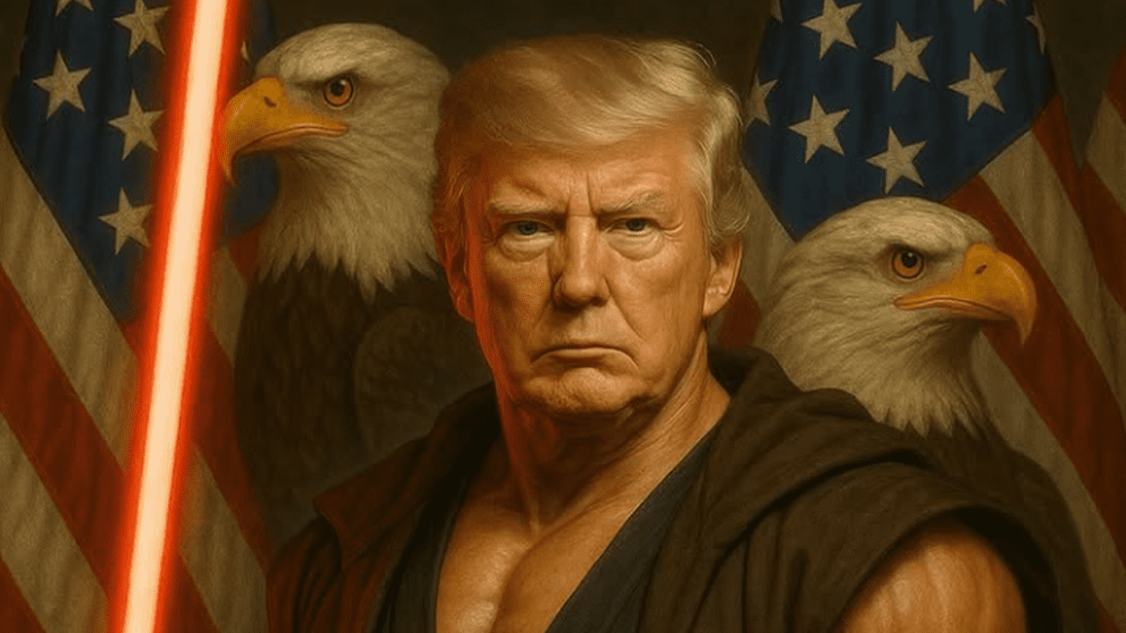 Președintele american Donald Trump s-a fostat ca un personaj din Războiul Stelelor