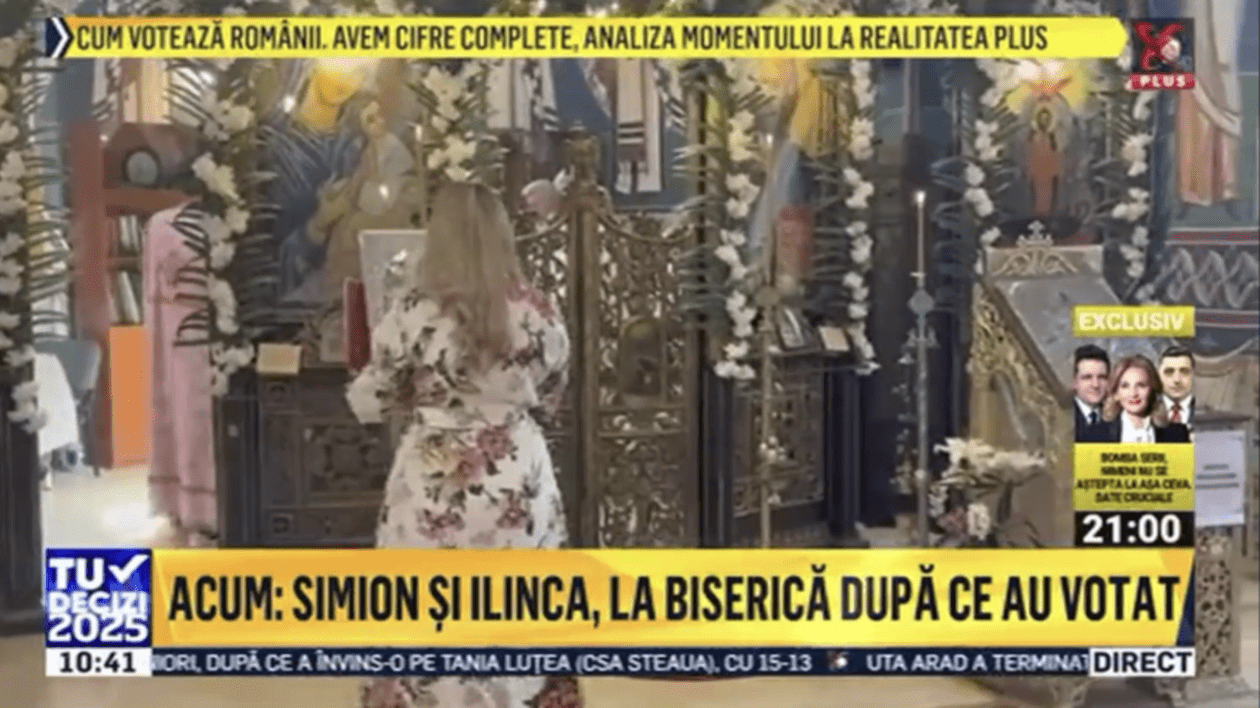 „O vedem pe Ilinca care se roagă la o icoană”, campanie ilegală pentru George Simion în ziua alegerilor, la televiziunea lui preferată