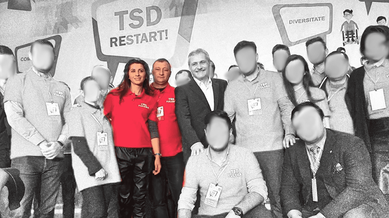 Radu Alexe și Mirela Furtună în anul 2015 la un eveniment TSD Tulcea alături de Liviu Dragnea
