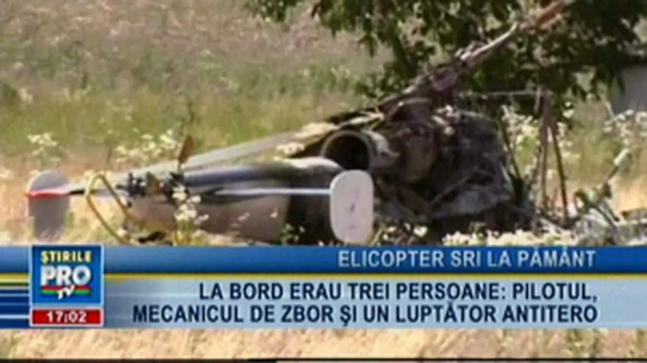 Ora 17.30: Un elicopter SRI a luat foc