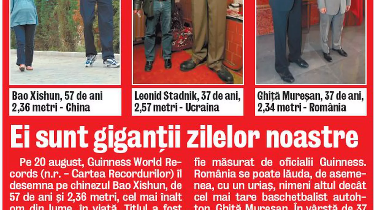 «Am dezgropat uriaşi cu mâna mea, în 1950»