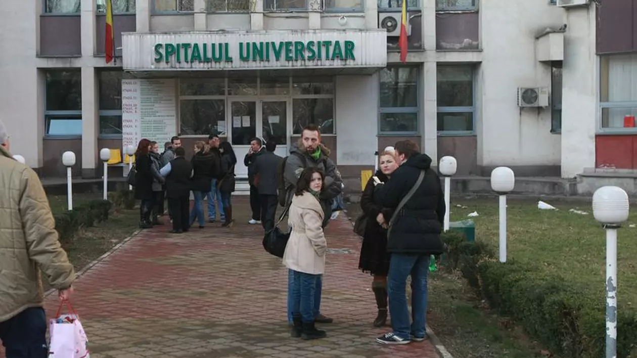 Imagini șocante la Spitalul Universitar din București