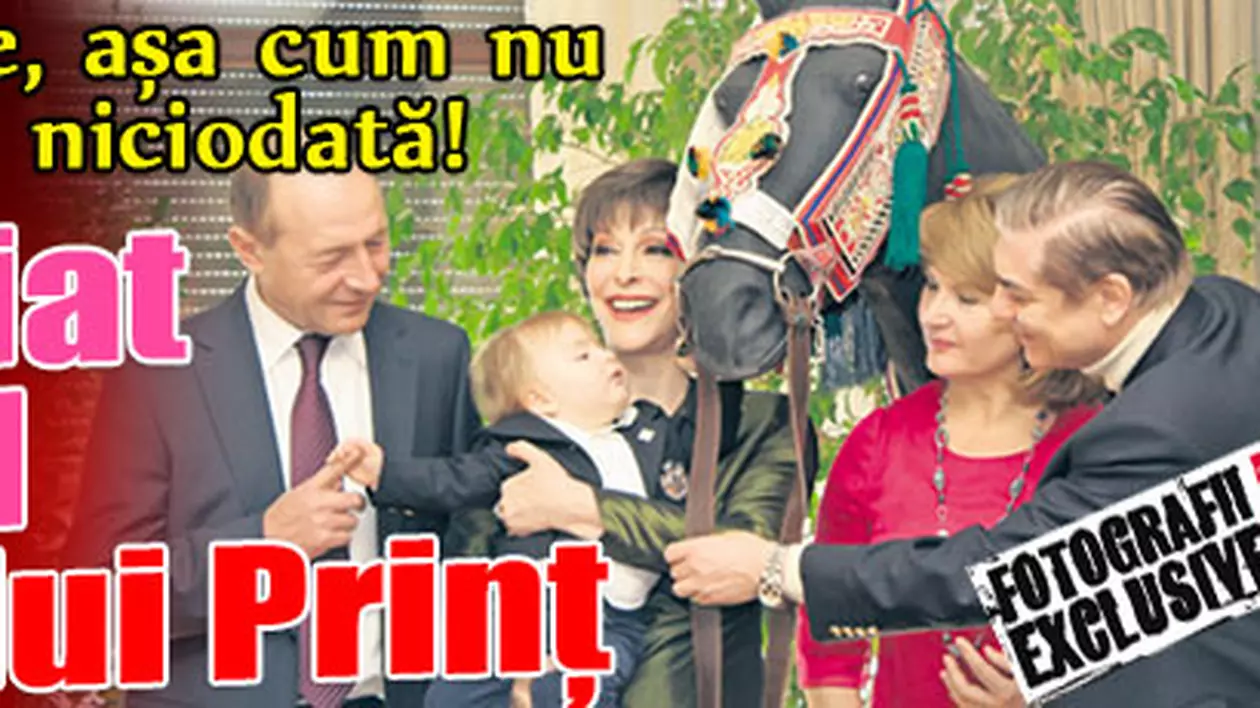 Exclusiv | Micul Prinţ Carol Ferdinand împlineşte un an! Naşul Traian Băsescu i-a dat cadou stiloul prezidenţial