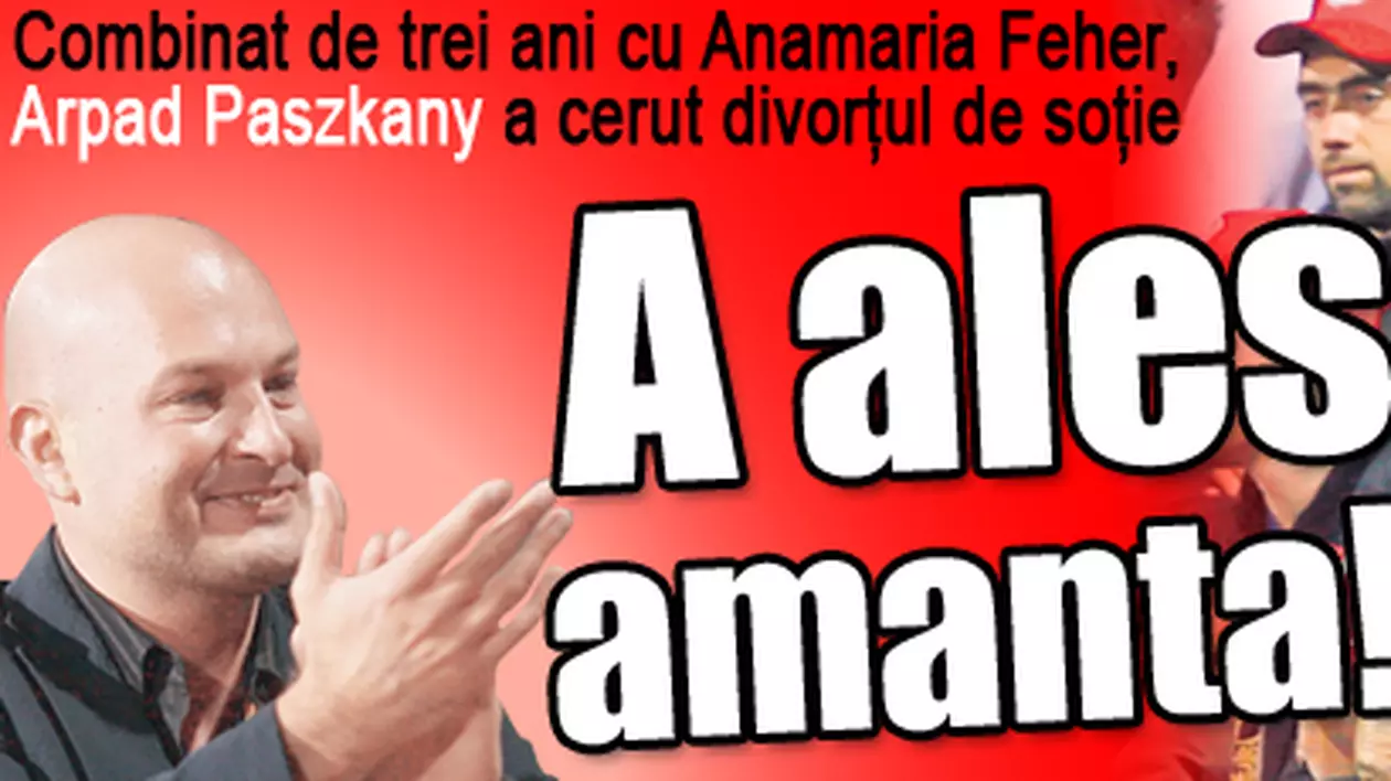 Arpad Paszkany, patronul lui CFR Cluj, a ales amanta!