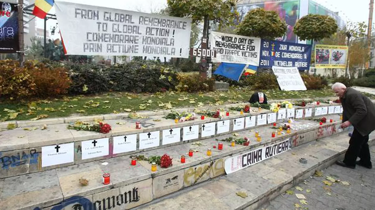 Victimele accidentelor rutiere comemorate, 2.300 de oameni au murit în 2010