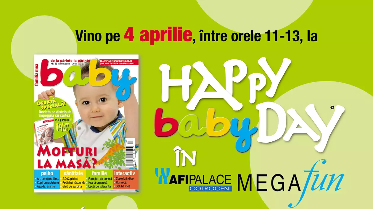 O nouă ediţie Happy baby Day, în AFI Palace Cotroceni