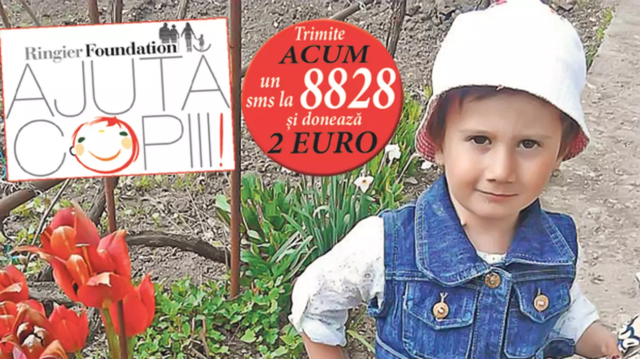 Florina trebuie să ajungă la München | O fetiţă operată de cinci ori pe inimă are nevoie de 2.500 de euro