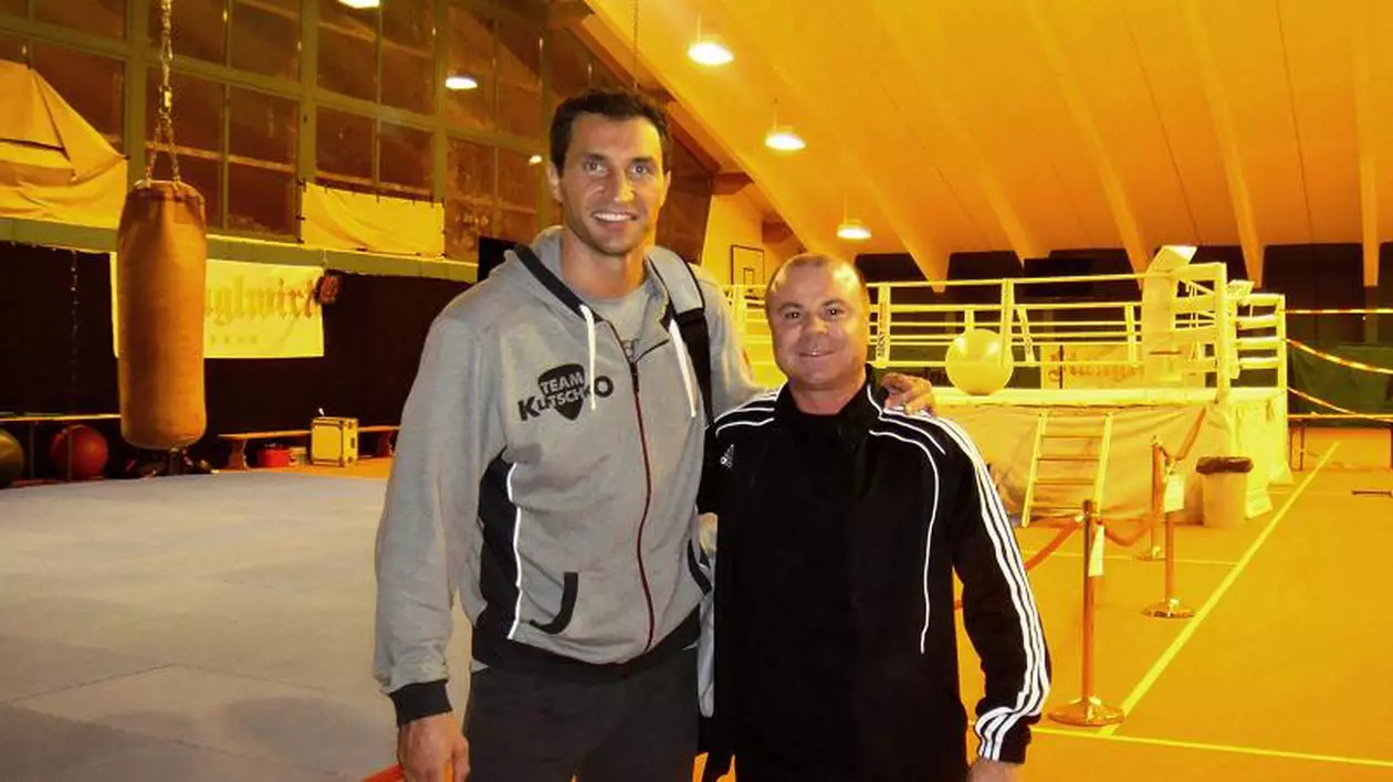 Vladimir Klitschko, încurajat de Nicu Gheară înaintea meciului cu Alexander Povetkin