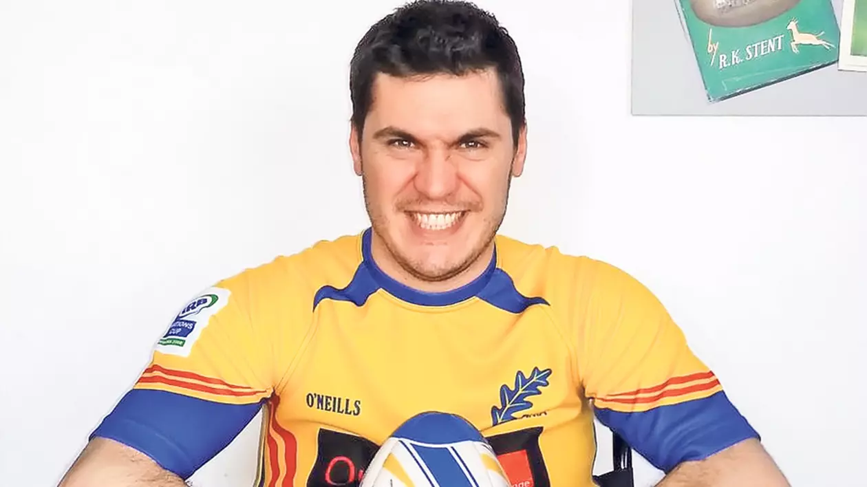 Fostul rugbist George Baltă, paralizat de 7 ani după ce şi-a rupt coloana pe terenul de joc: «Mi-a luat un an să învăţ să duc lingura la gură»