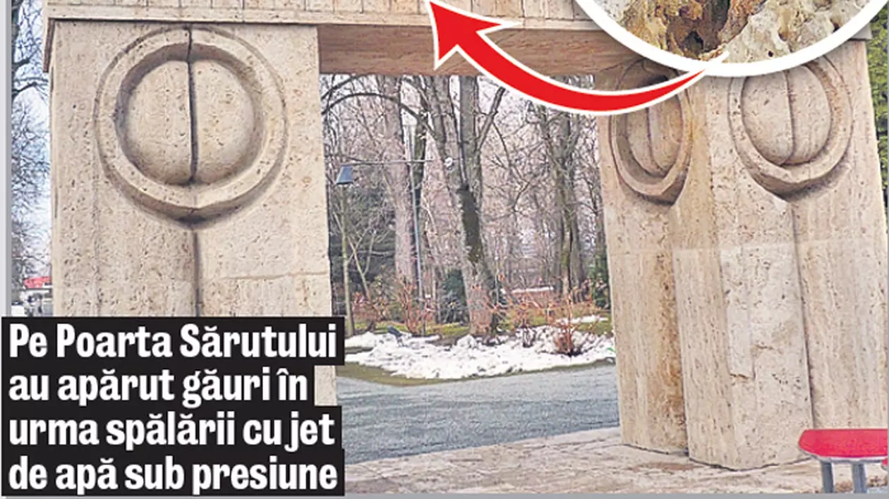 Operele lui Brâncuși spălate cu furtunul ar putea fi refuzate de UNESCO!