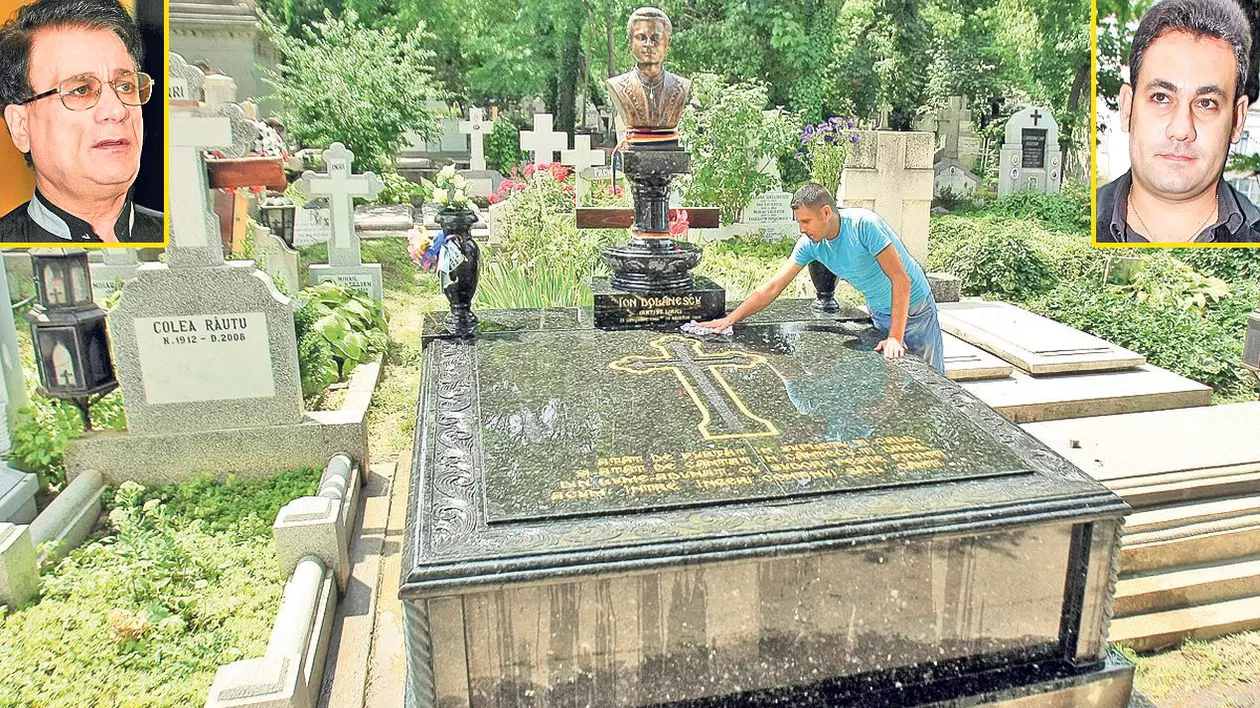 Plăteşte un om ca să şteargă praful de pe crucea lui Ion Dolănescu