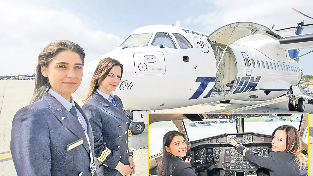 Femeile-pilot de la manşa avioanelor Tarom sunt frumoase şi deştepte, dar nu şi devreme acasă