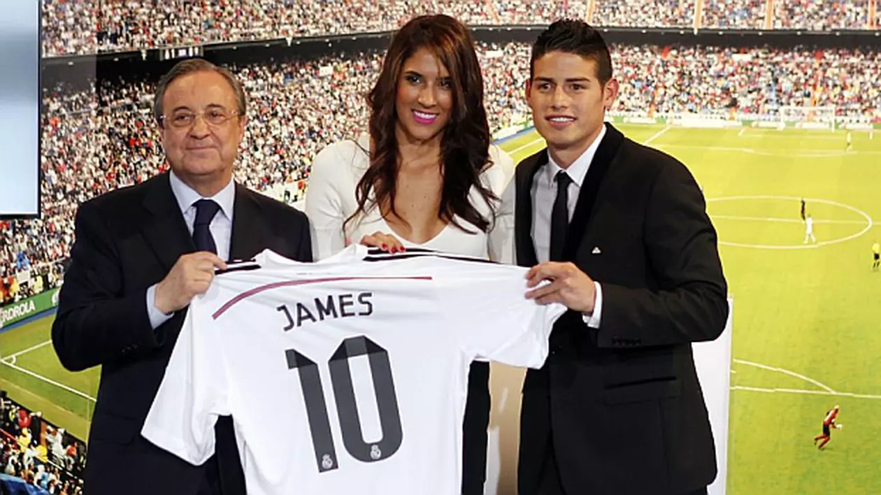James Rodriguez îşi aduce soţia să joace volei pentru Real Madrid