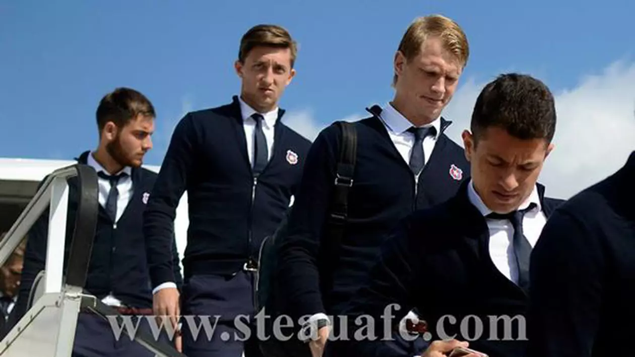 GALERIE FOTO / Steliştii au ajuns la locul faptei pentru derby-ul cu Dinamo Kiev