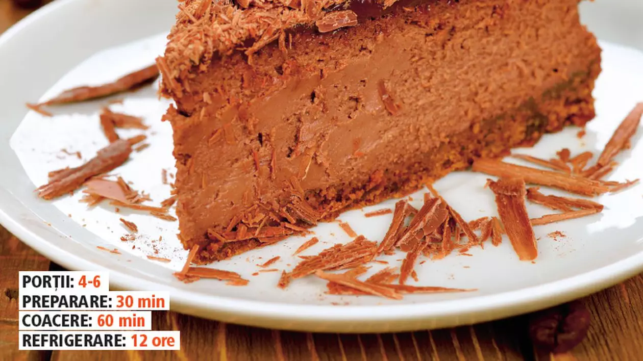 IATĂ O REȚETĂ DELICIOASĂ DE CHEESCAKE cu CIOCOLATĂ