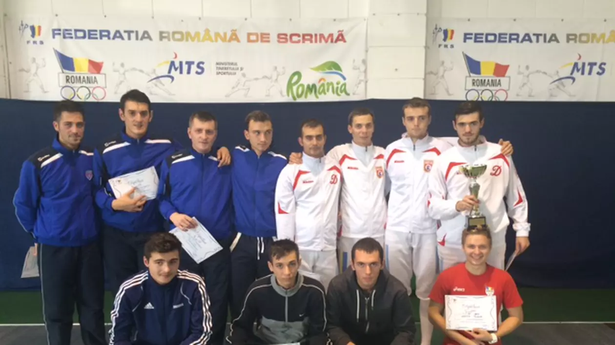 FOTO / Dinamo a câștigat Cupa României la sabie, proba pe echipe la masculin!