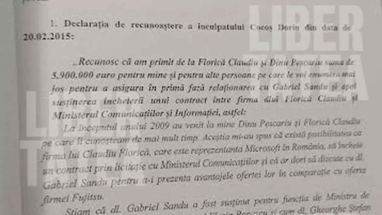 Cocoș și-a turnat până și colegul de celulă. Vezi aici ce alți politicieni sunt menționați în Denunț