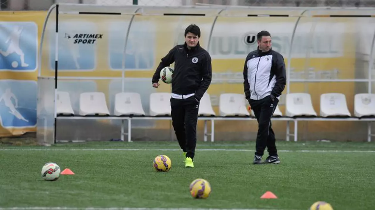 Adrian Falub a condus primul antrenament la Universitatea Cluj