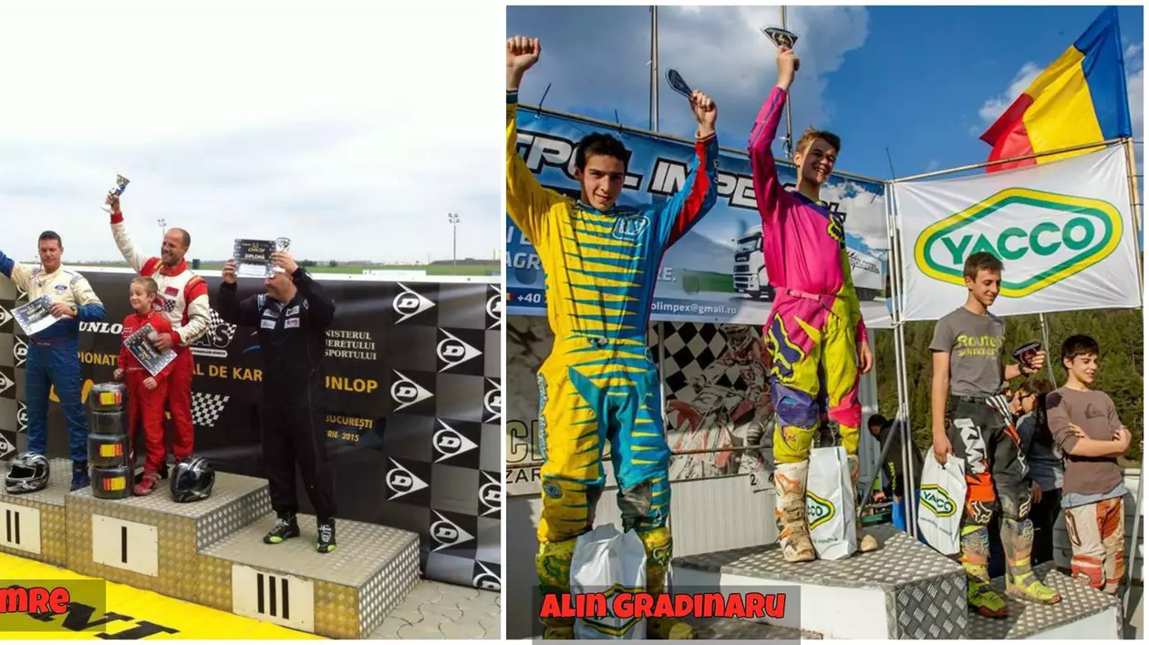 Aşii din drift nu fac doar derapaje controlate: Imre, campion la karting, Grădinaru la motocros