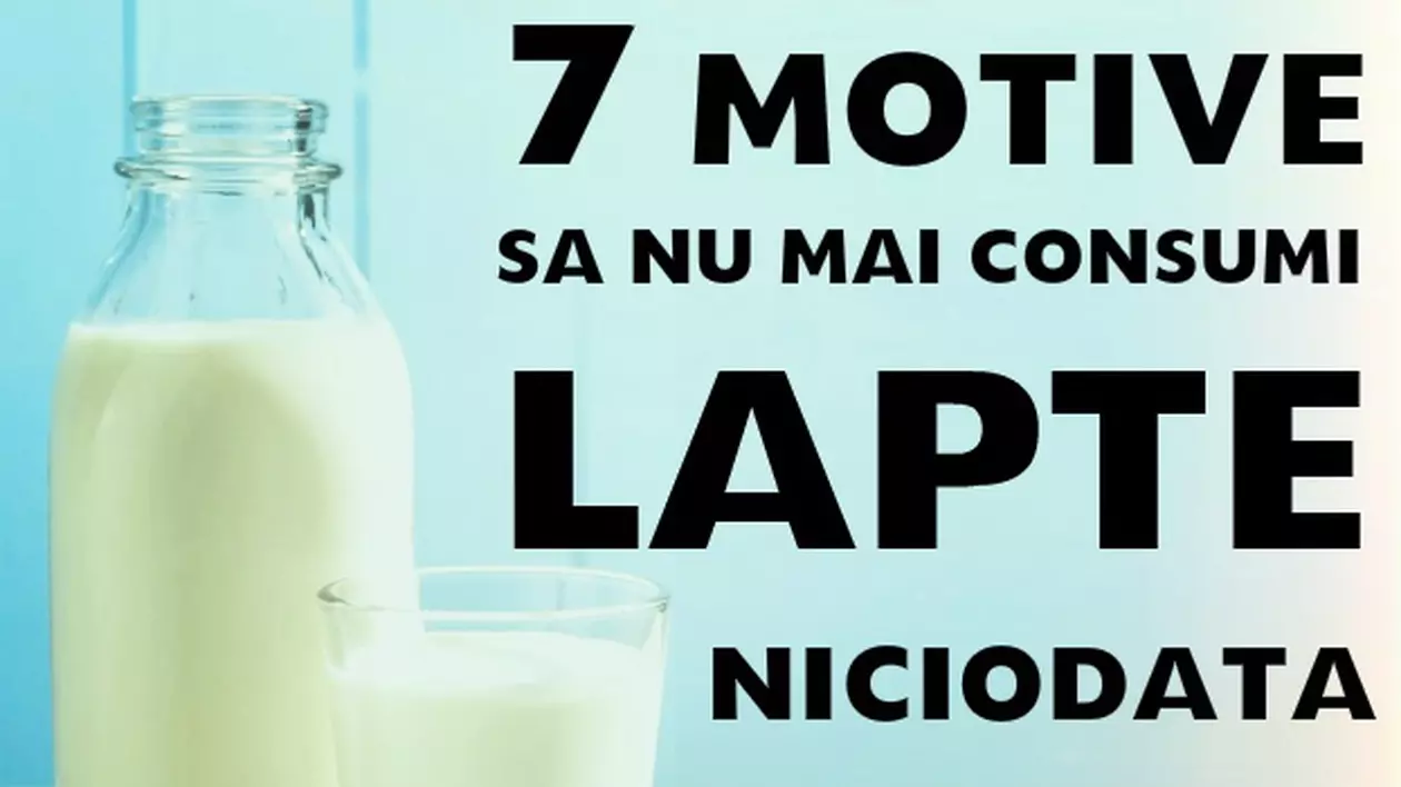 7 motive să nu mai bei lapte