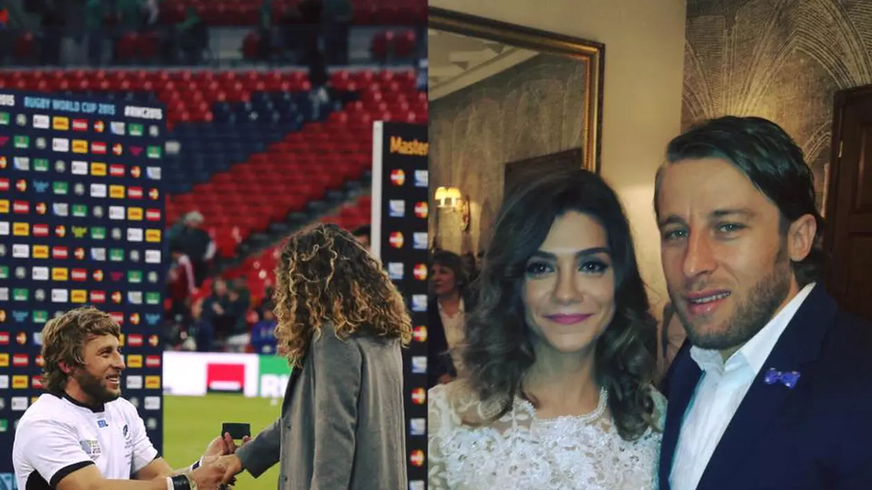 Acum cinci luni a cerut-o de soție pe Wembley, miercuri s-au căsătorit. Un ”da” mai mare ca un eseu / VIDEO