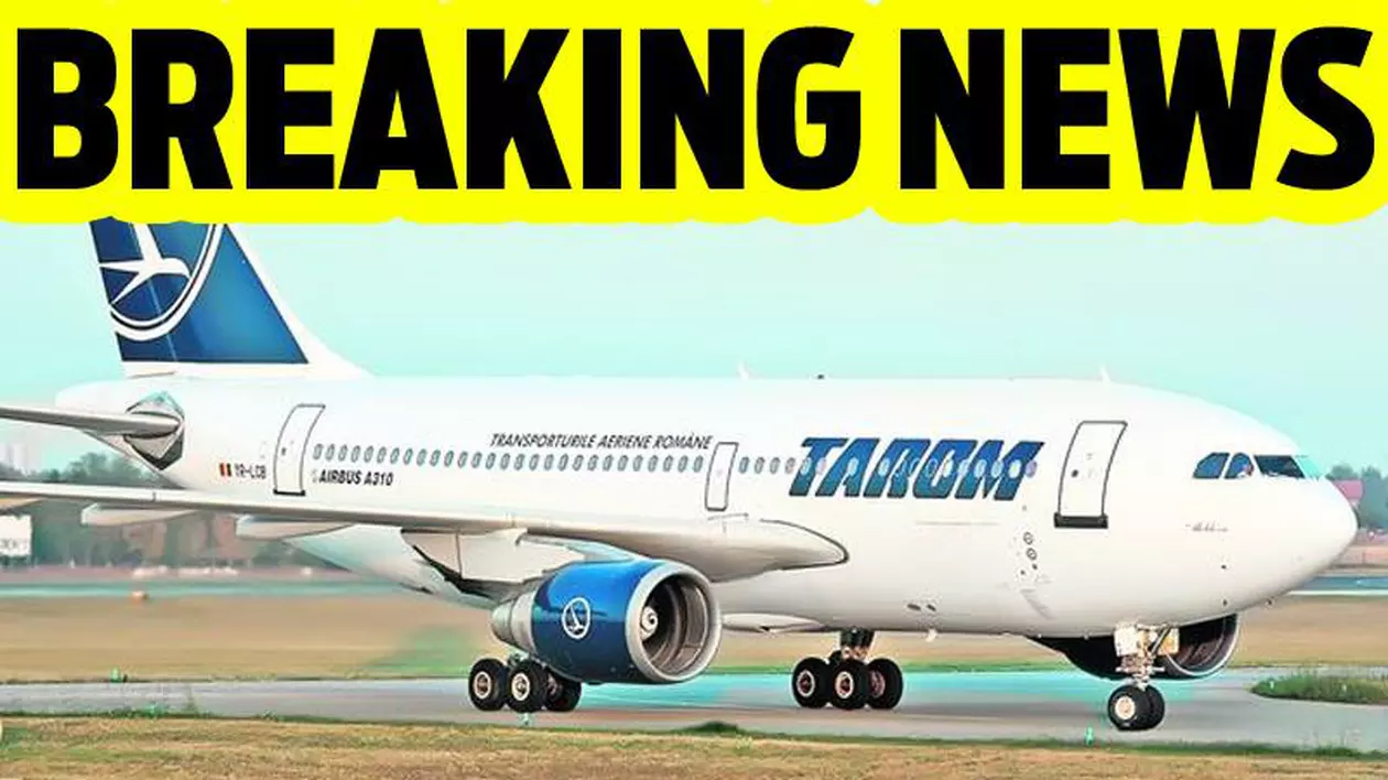 UPDATE: Incendiu la motorul unui avion Tarom | FOTO