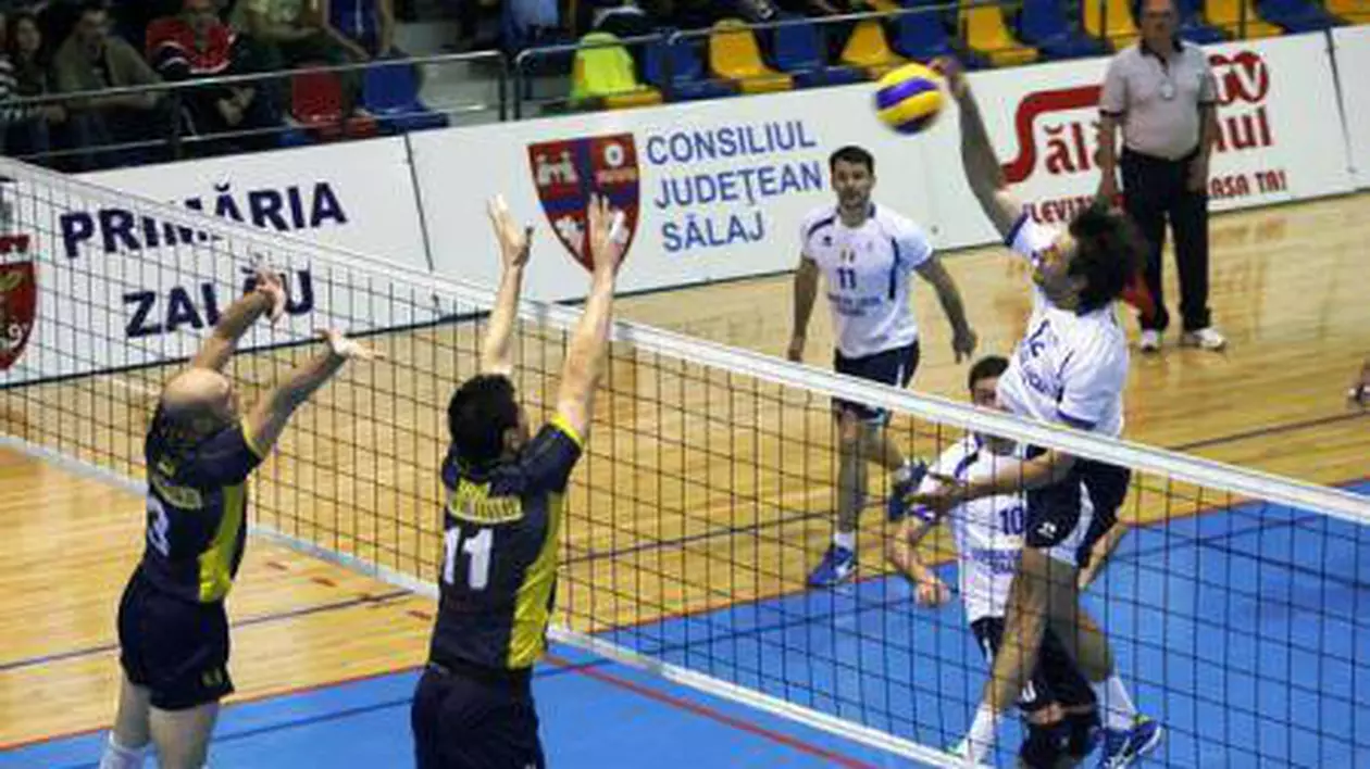 Zalăul se menține în fruntea Divizia A1 masculine de volei