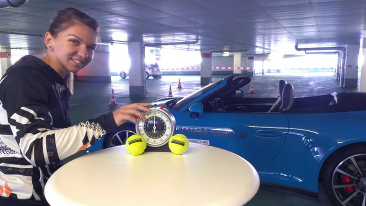 Simona Halep se descurcă foarte bine la volan. Imagini inedite cu numărul 6 mondial | VIDEO