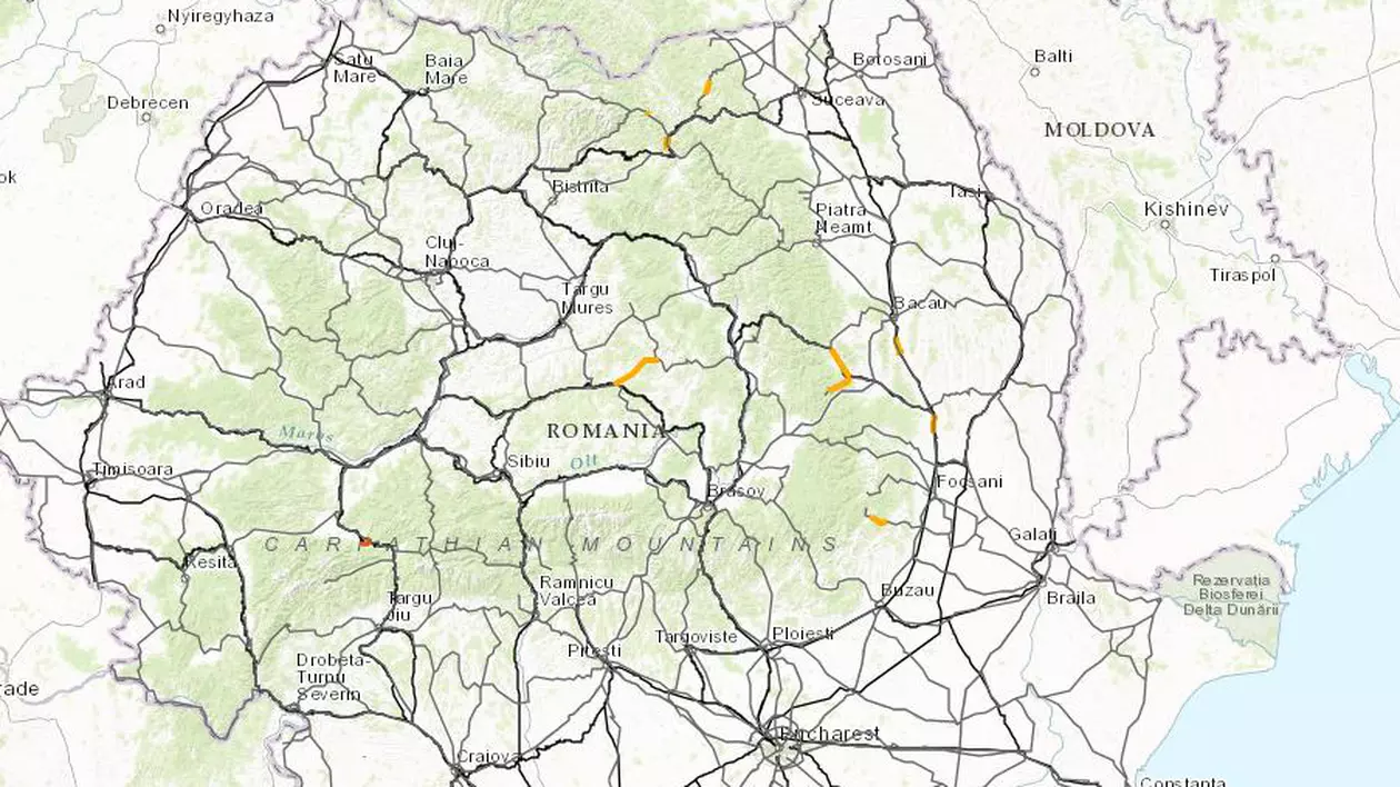 Ministerul Transporturilor a publicat harta inundaţiilor