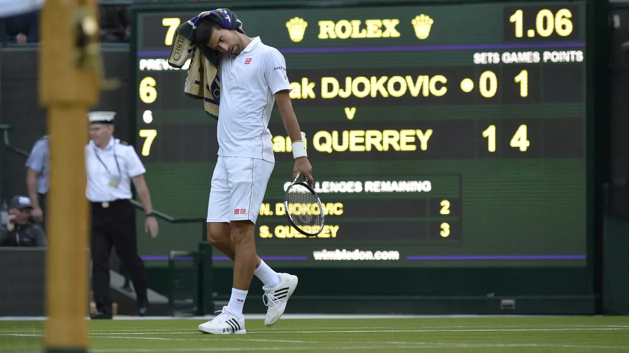 Wimbledon. S-a prăbușit Nole Djokovici! Liderul mondial a fost eliminat de un american! Moment istoric la Londra: se joacă duminică!
