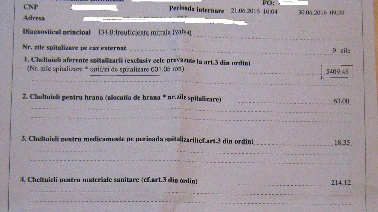 Spitalizarea în București, mai scumpă decât o vacanță de cinci stele în Grecia