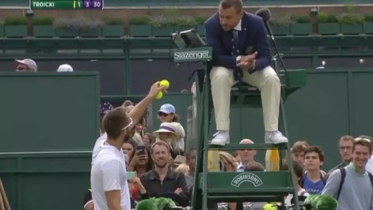 Wimbledon. Sârbul Viktor Troicki și-a ieșit din minți, la meciul cu spaniolul Albert Ramos: ”Ești un idiot!” / VIDEO
