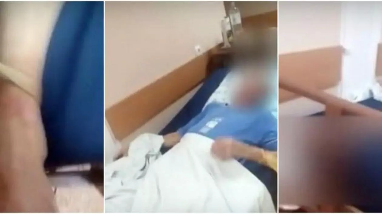 Imagini de neimaginat. Un bărbat este ținut legat, flămând și dezbrăcat pe holul Spitalului de Urgență | VIDEO