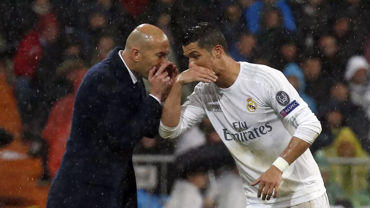 Cristiano Ronaldo s-a supărat pe Zinedine Zidane
