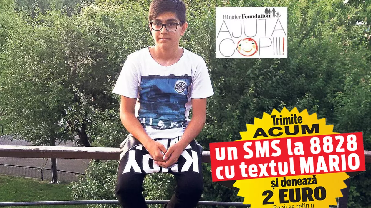 Mario este un copil energic, căruia îi plac jocurile pe TV, fotbalul și să meargă la pescuit deși, în ultimul an, din cauza bolii și a restricțiilor, aceste activități au loc din ce în ce mai rar