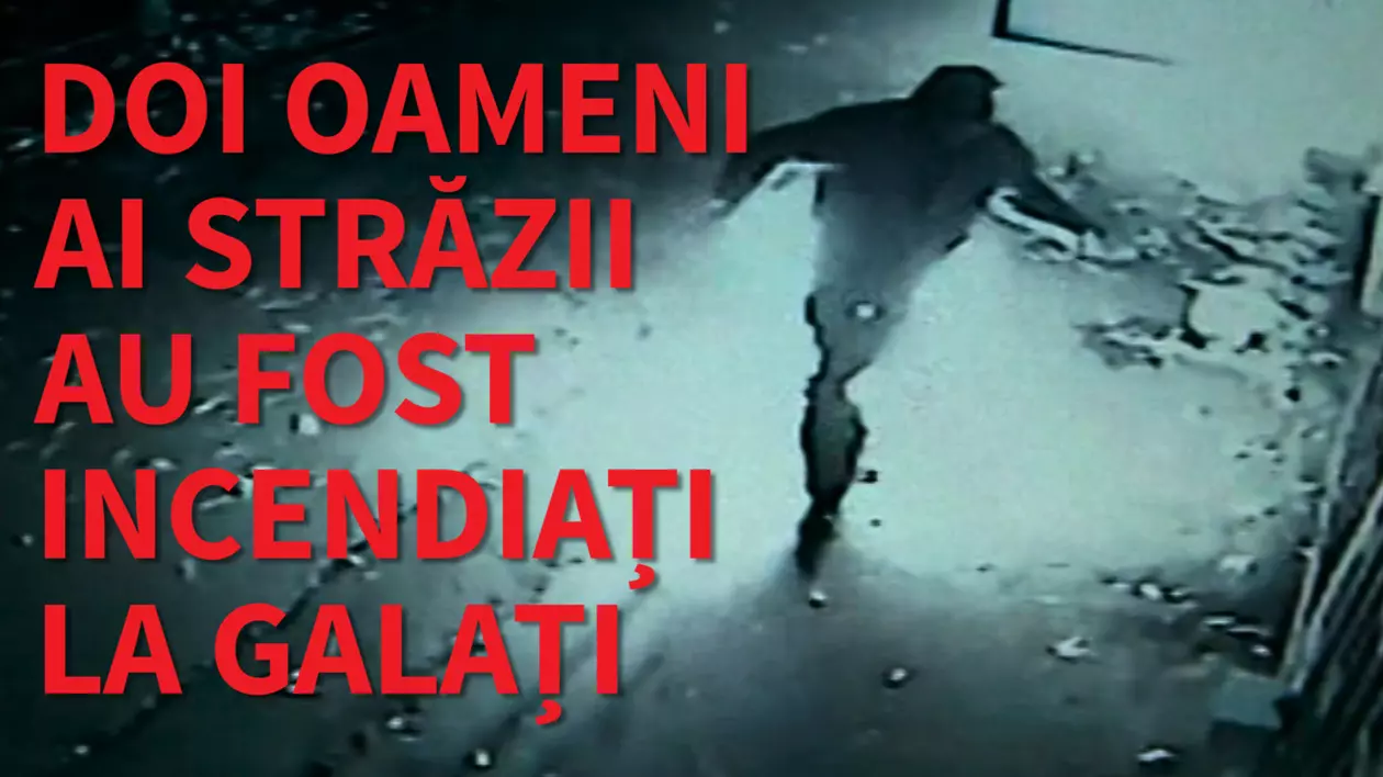 Doi oameni au fost incendiați în stradă