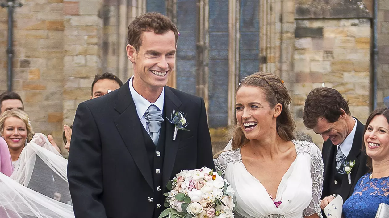 Andy Murray s-a căsătorit cu Kim pe 1 aprilie 2015. (FOTO: EPA)