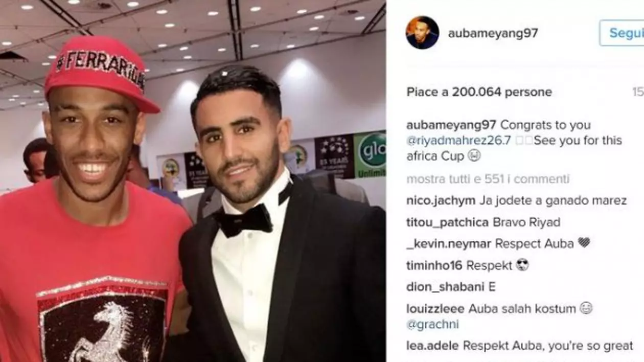Aubameyang și-a pierdut bagajele. S-a dus în tricou la ceremonia de decernare a ”Balonului de Aur” - varianta africană!