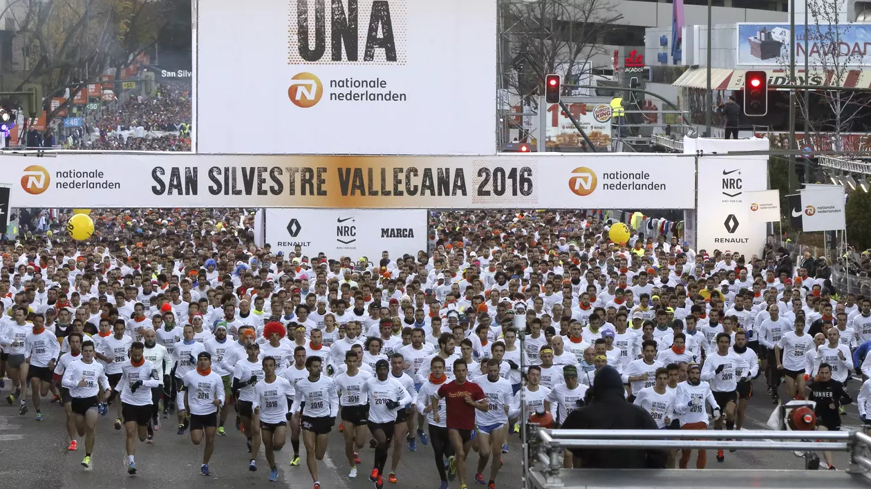 O probă de alergare pe străzile din Madrid. (FOTO: EPA)