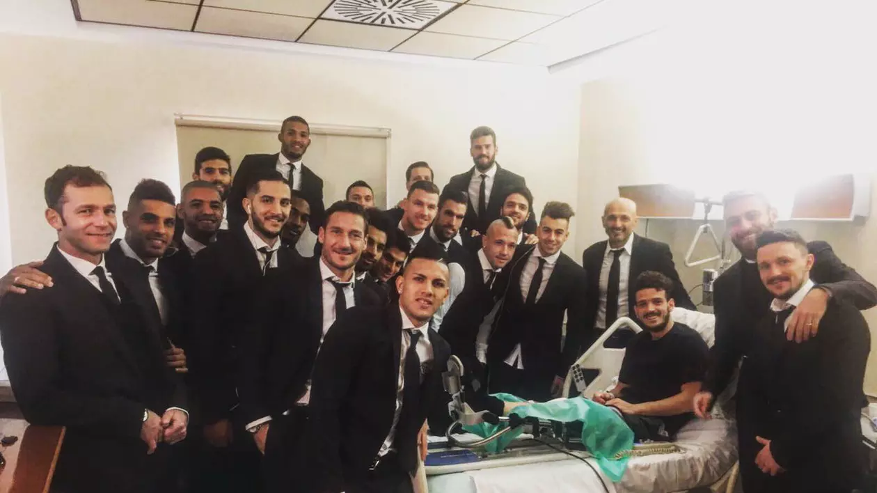 Bogdan Lobonț, primul din stânga FOTO: Twitter Alessandro Florenzi