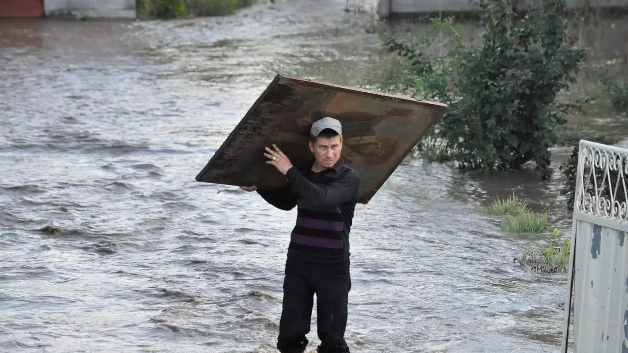 Inundații în Galați, foto de Florin Matei