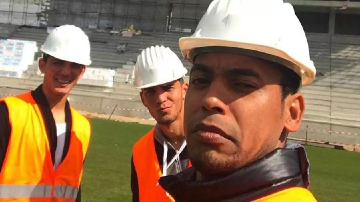 Eric a inspectat noul stadion al echipei Pandurii.