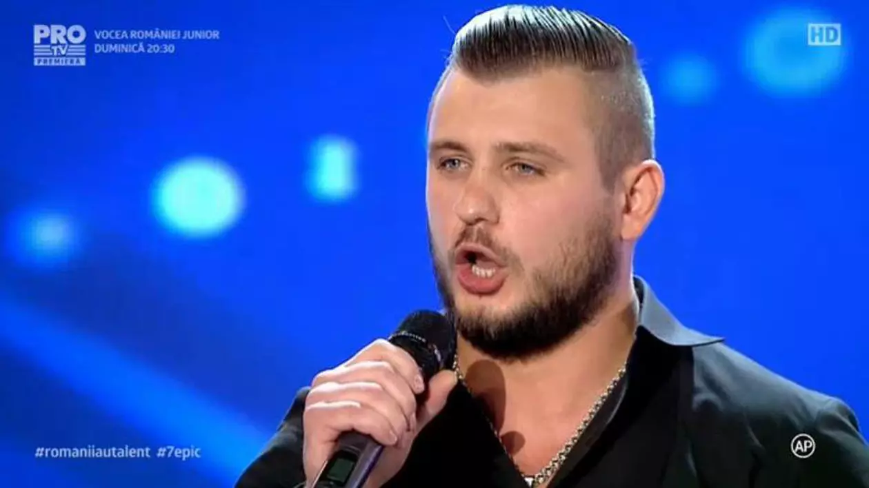 Maxim Prepeliță a cântat piesa Caruso la Românii au talent