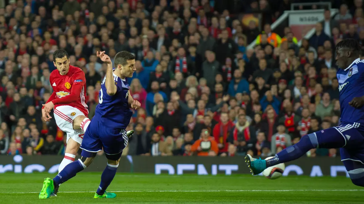 Henrikh Mkhitaryan a deschis scorul în meciul Manchester United - Anderlecht