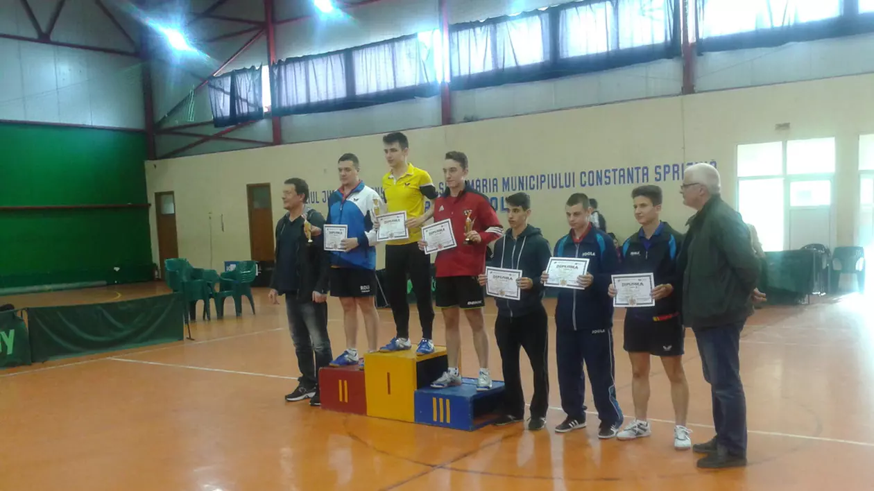 Juniori de perspectivă medaliați la Olimpiada Națională a Sportului Școlar la tenis de masă