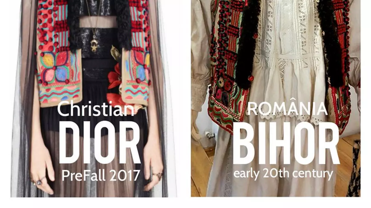 Christian Dior ar fi copiat un cojoc românesc