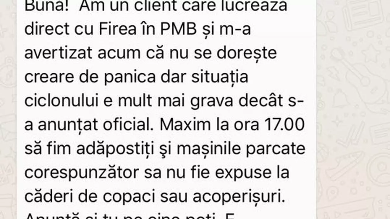 Un mesaj de avertisment fals a inceput sa circule pe retelele de socializare
