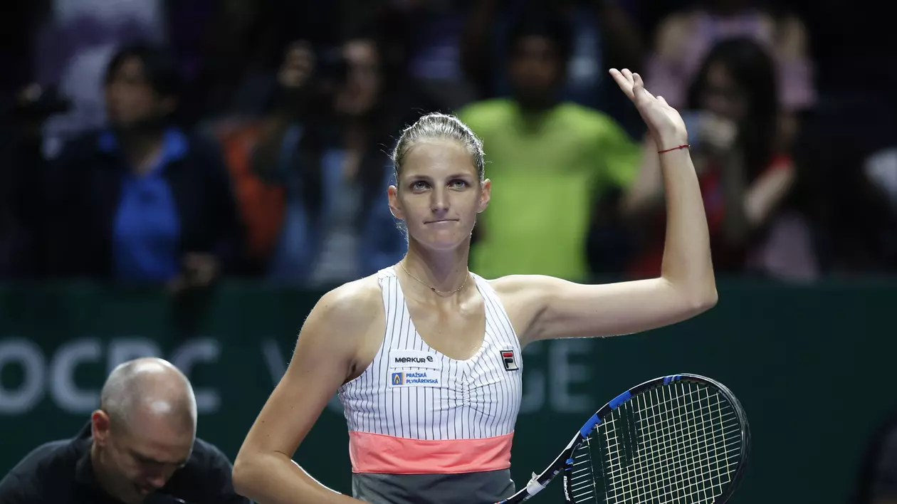 Karolina Pliskova a spulberat-o pe Garbine Muguruza, la Turneul Campioanelor. Cehoaica e prima calificată în semifinale