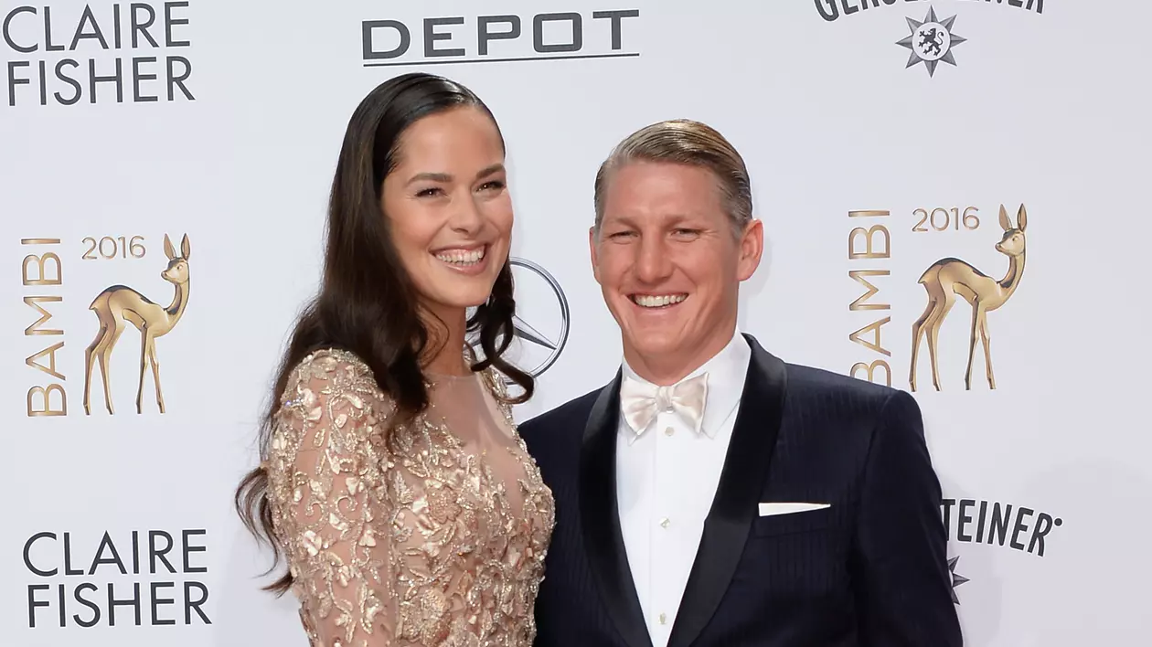 Ana Ivanovic și Bastian Schweinsteiger, la un eveniment. (FOTO: EPA)